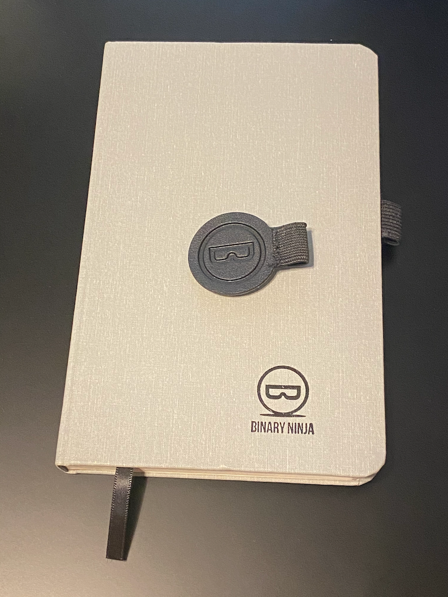 Notebook shown with optional pen loop
